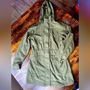 Olive‎ Green Hooded Parka Jacket